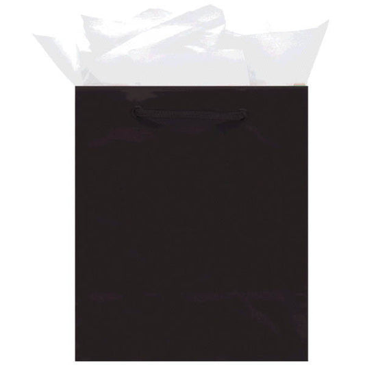 Black GLossy Gift Bag 16 x 12 x 5