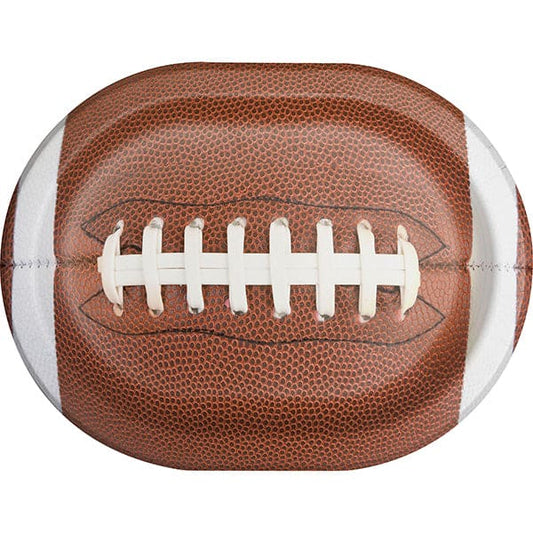 Touchdown 10in x 12in Oval Paper Platters 8ct
