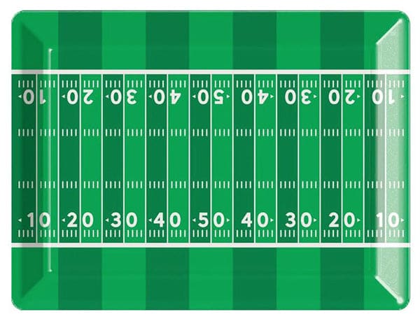 Football Field Serving Tray 10in x 14in 1ct