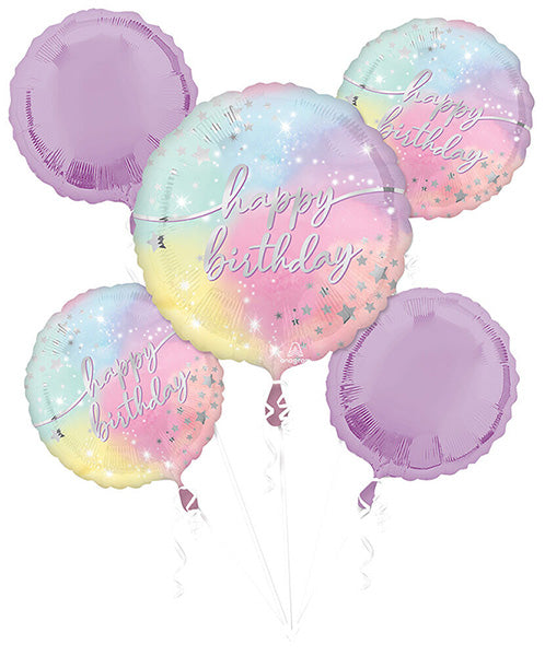 Luminous Birthday Balloon Bouquet 5ct