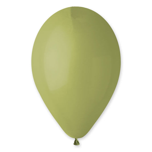 12" Latex Balloon Olive (50)