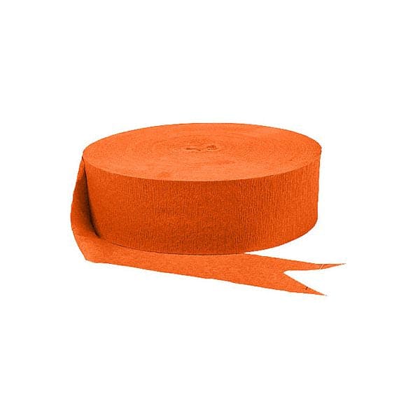 Orange 500ft Crepe Streamer