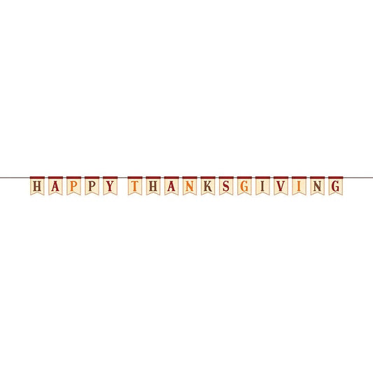 Happy Thanksgiving 7ft Ribbon Banner