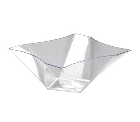 Twisted Clear Square Serving 81oz Bowl