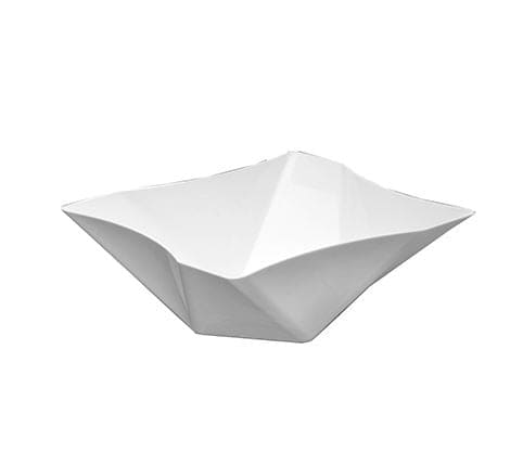 Twisted White Square Serving 81oz Bowl