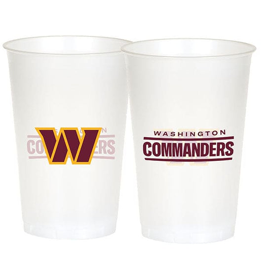 Washington Commanders 20oz Plastic Cups 8ct