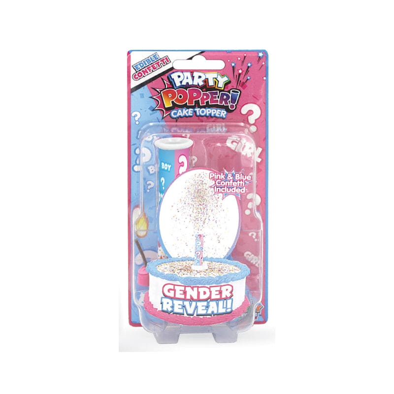 Gender Reveal Party Popper Cake Topper