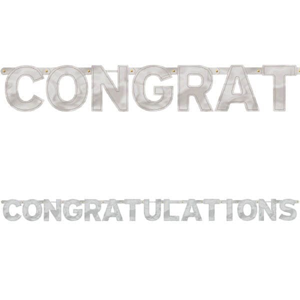 Congratulations - Large Foil Letter Banner