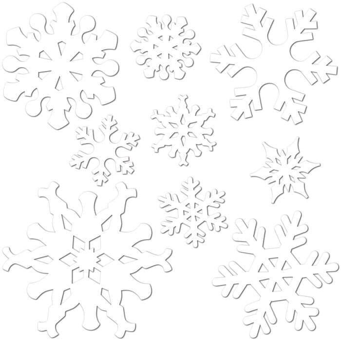 Snowflake Cutouts 9ct