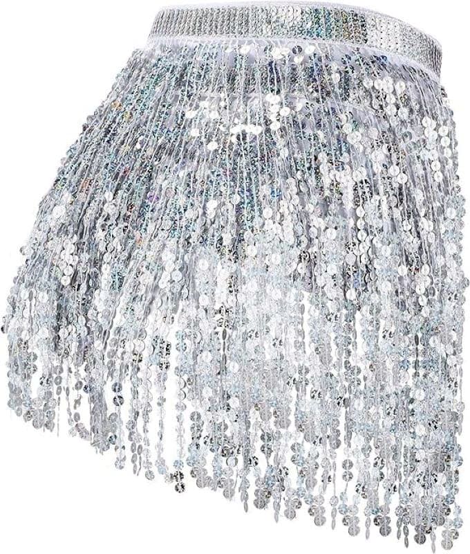 Fringe Skirt Silver