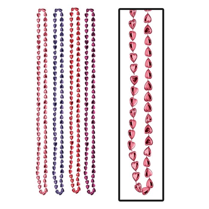 Candy Heart Beads 4ct