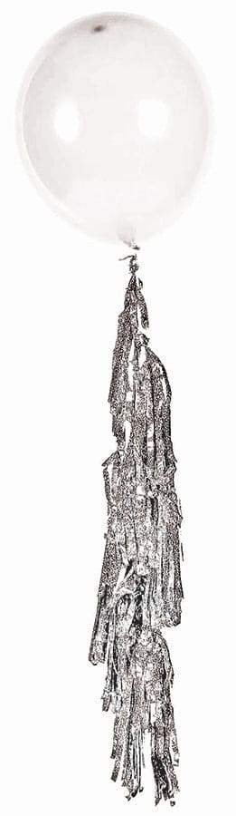 Balloon Tassel  Small Silver