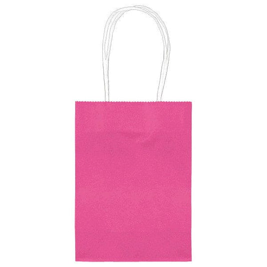 Brignt Pink 5in Kraft Bag