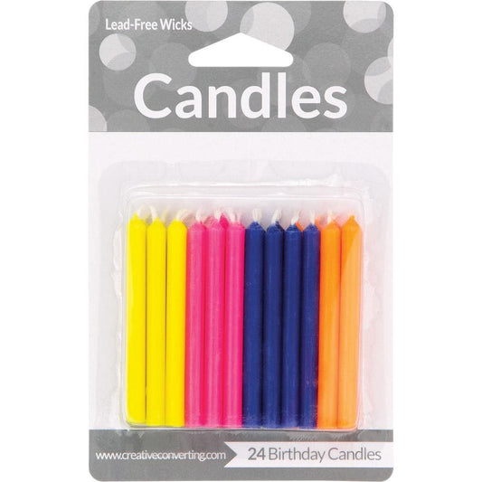 Neon Birthday Candles