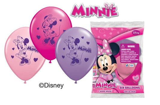 Minnie Mouse 12in Latex Balloons