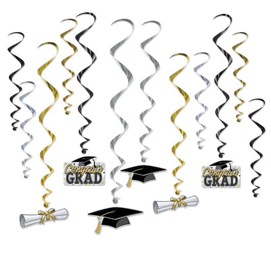 Graduation Whirls 12 Ct