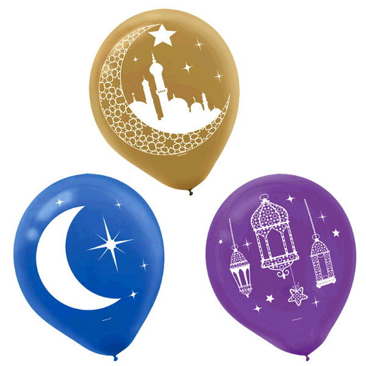 EID Celebration Balloons 12 Ct