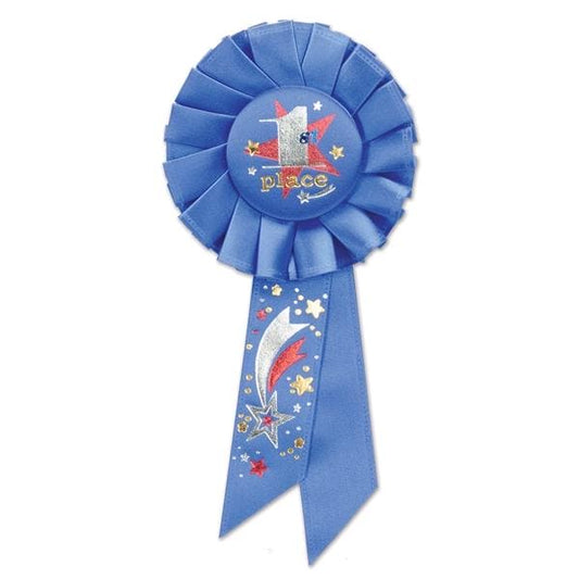 1st Place Blue Rosette Ribbon