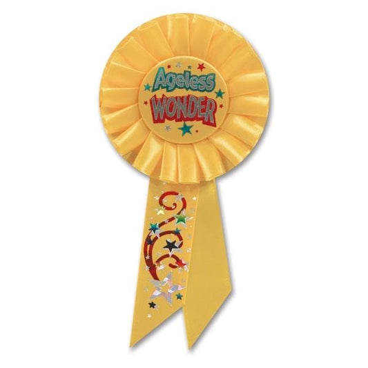 Ageless Wonder Yellow Rosette Ribbon