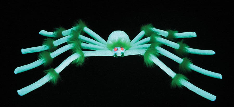 Black Light Spider in Green 20in