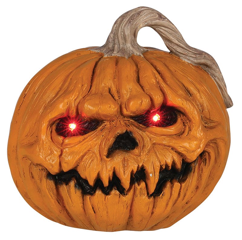 Creepy Light Up Pumpkin 8in x 6in x 7in