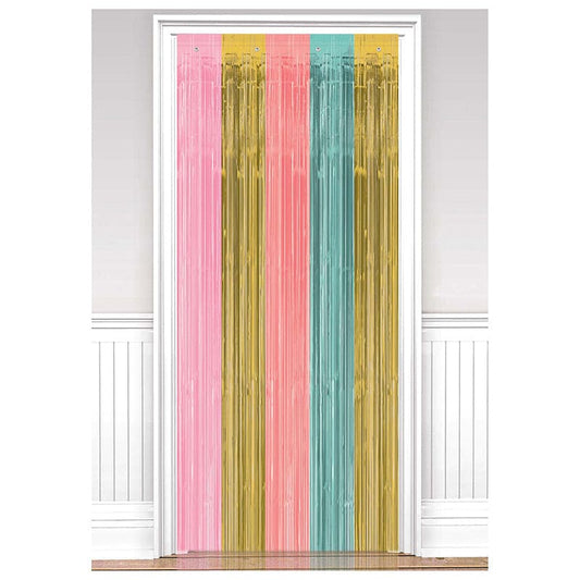 Metallic Pastel Door Curtain 3ft x 8ft