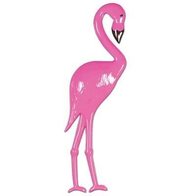 Plastic Pink Flamingo 26in