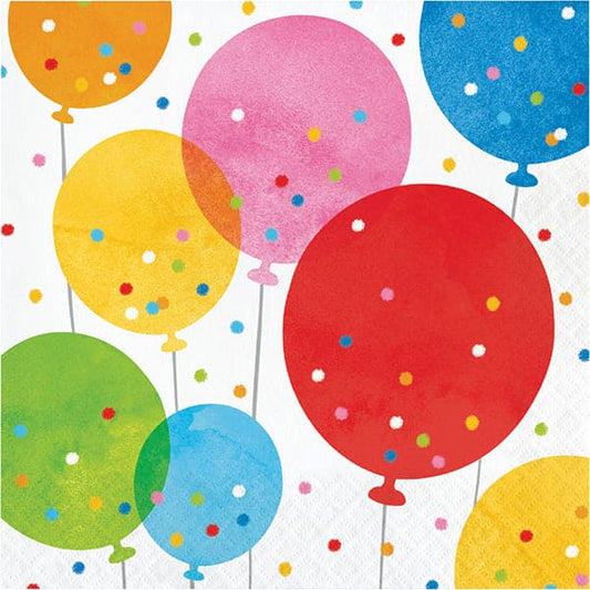 Confetti Balloons Luncheon Napkins 16ct