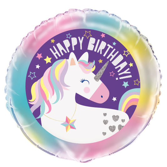 Unicorn Fantasy 18in  Mylar Balloon