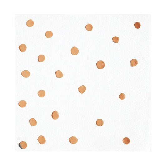 Rose Gold Beverage Napkins 16ct