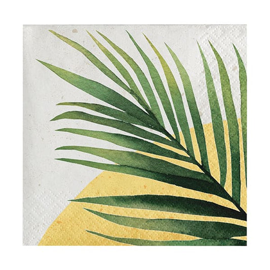 Subdued Tropic Beverage Napkins 16 Ct