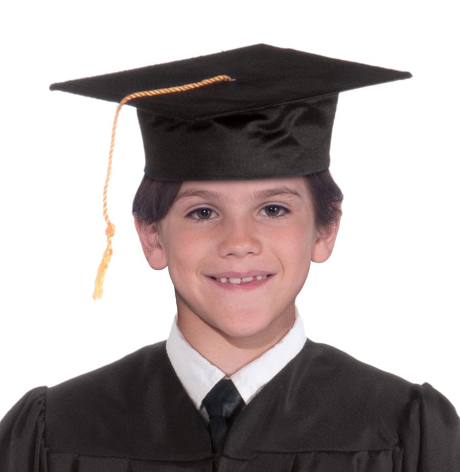 Kids Graduation Cap Black