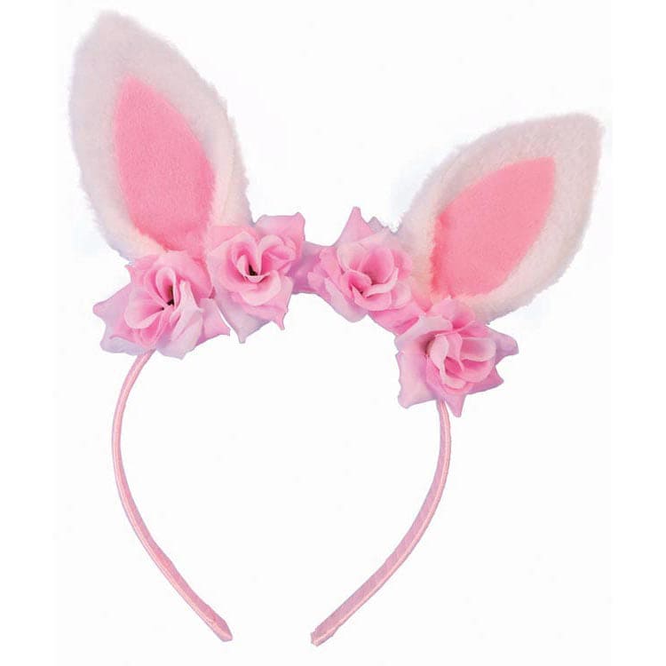 Eater Headband with Pink Flowers