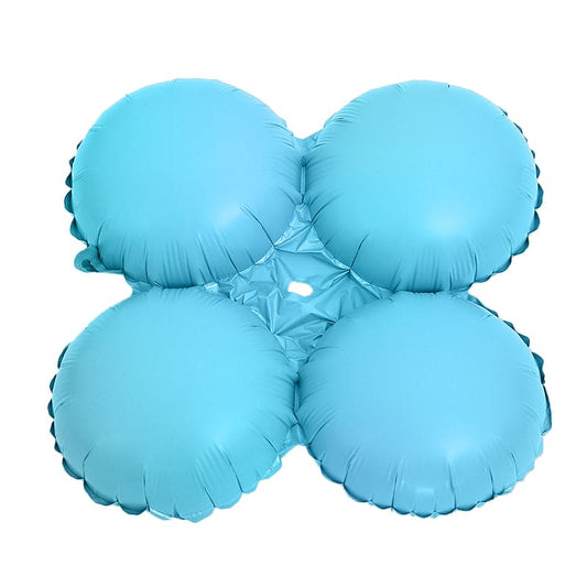 17in Quad Metallic Light Blue Balloon