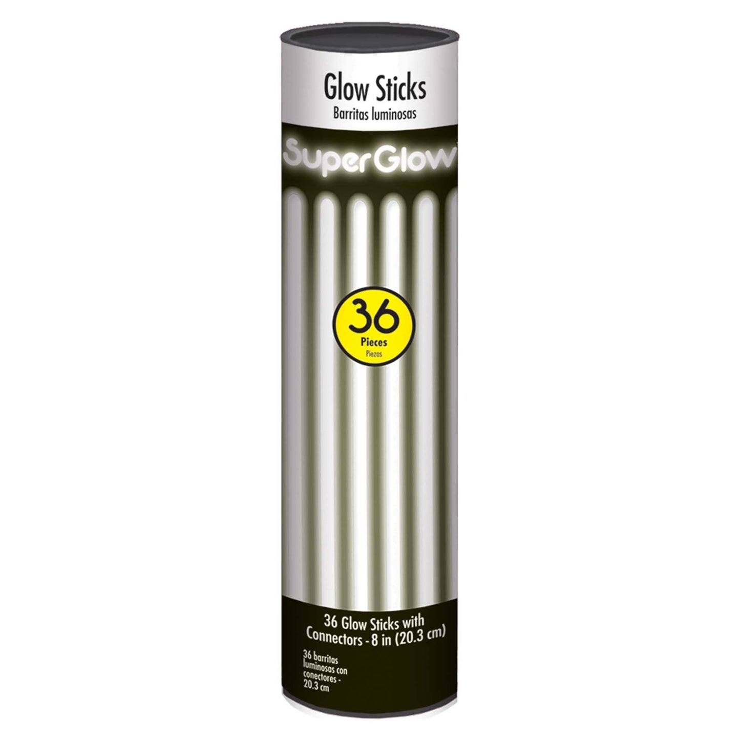 Glow Sticks 8in Tube - White 36ct