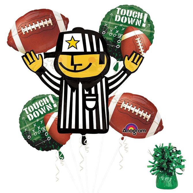 Football Balloon Bouquet 5ct