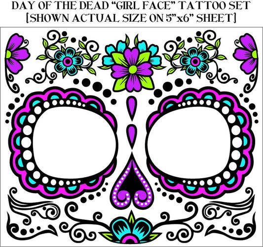 Day of the Dead Female Tattoo Face