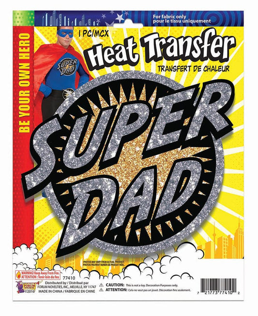 Hero Heat Transfers Super Dad