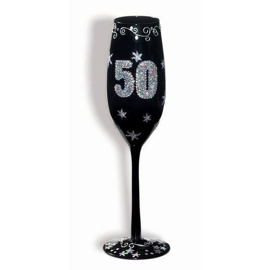 50th Birthday Champagne Flute
