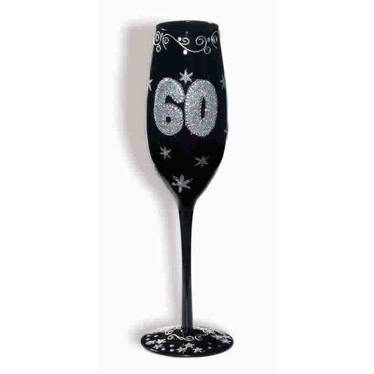 60th Birthday Champagne Flute