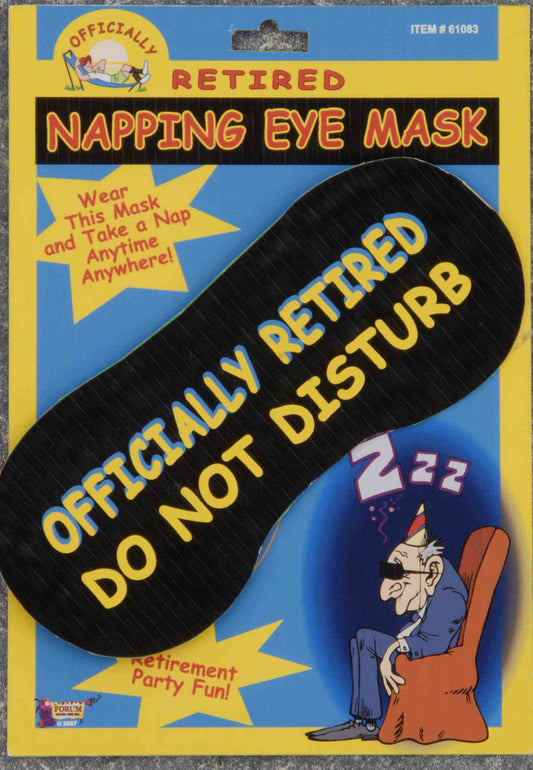 Officially Retired  Napping Eye Mask