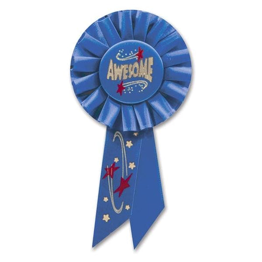 Awesome Blue Rosette Ribbon