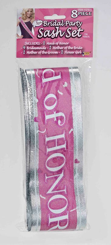 Bridal Party Sash Set 8 Ct