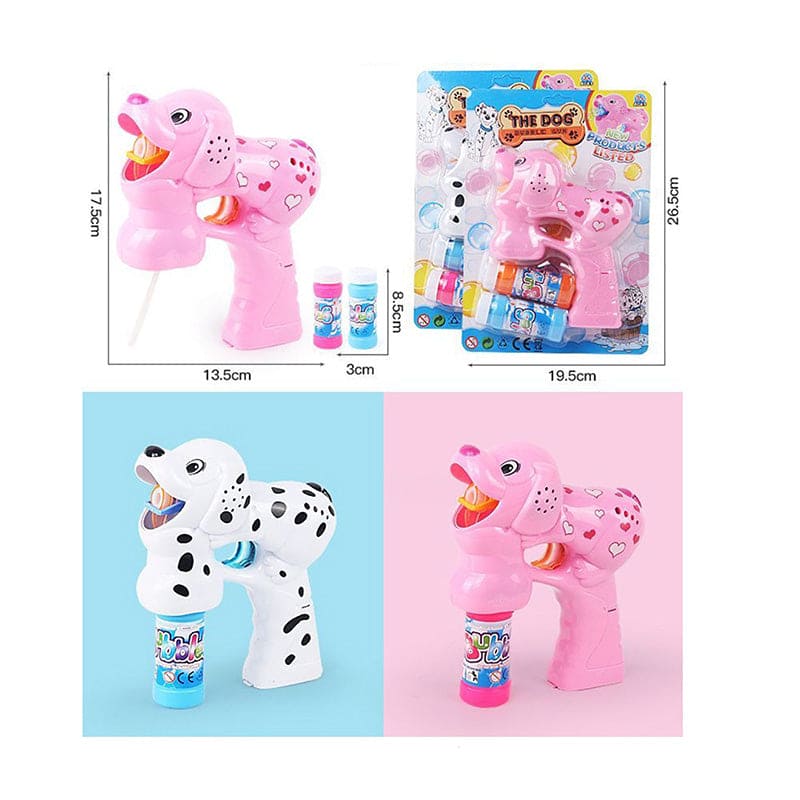 Dog Bubble Gun with Light and Sound