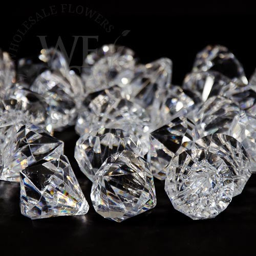 Acrylic Diamonds 19x13mm Clear 1lb