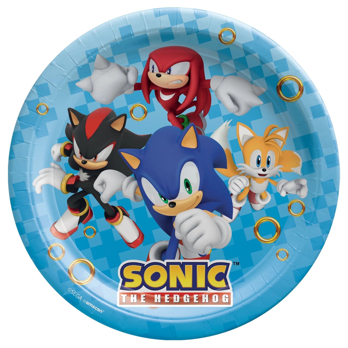 Sonic The Hedgehog 9in Dinner Plates 8 Ct