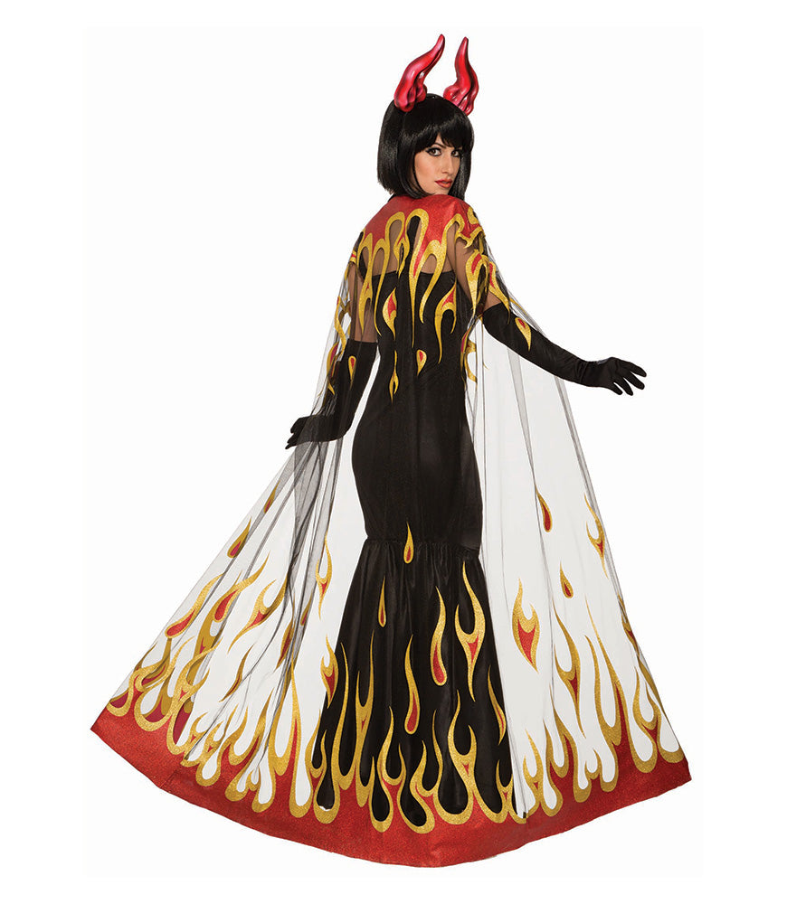 Demon & Devil Fire Cape Adult