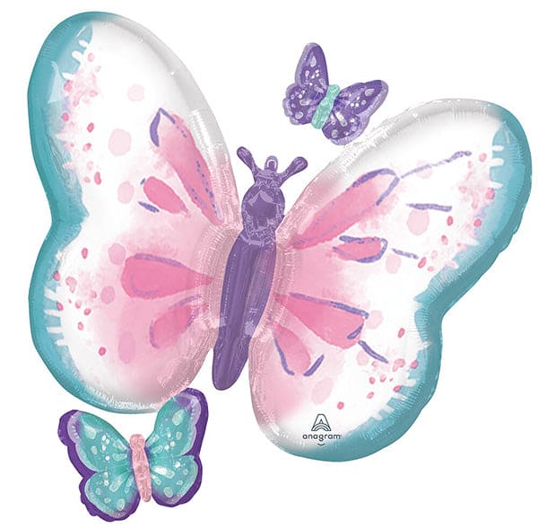 Flutters Butterfly 29in Mylar Balloon