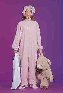 Pink Adult Pajama Costume