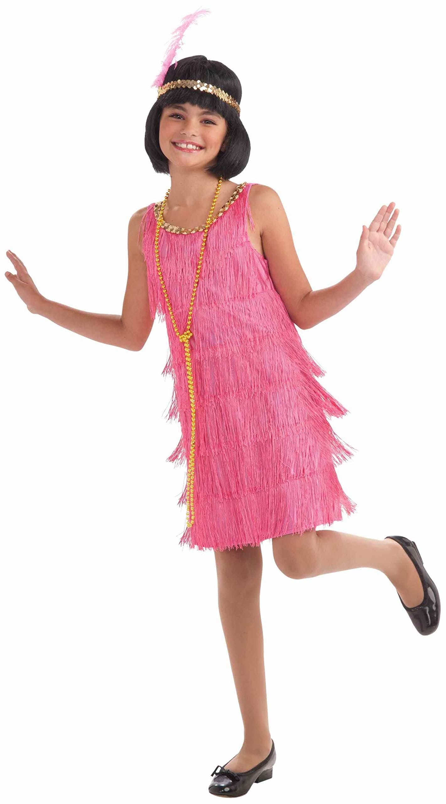 Pink Little Miss Flapper Child Costume